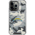NFL Los Angeles Chargers Camo iPhone 16 Pro Clear Case